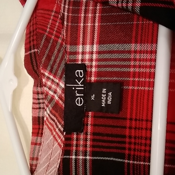 Plaid button down shirt, sz XL - Picture 2 of 2